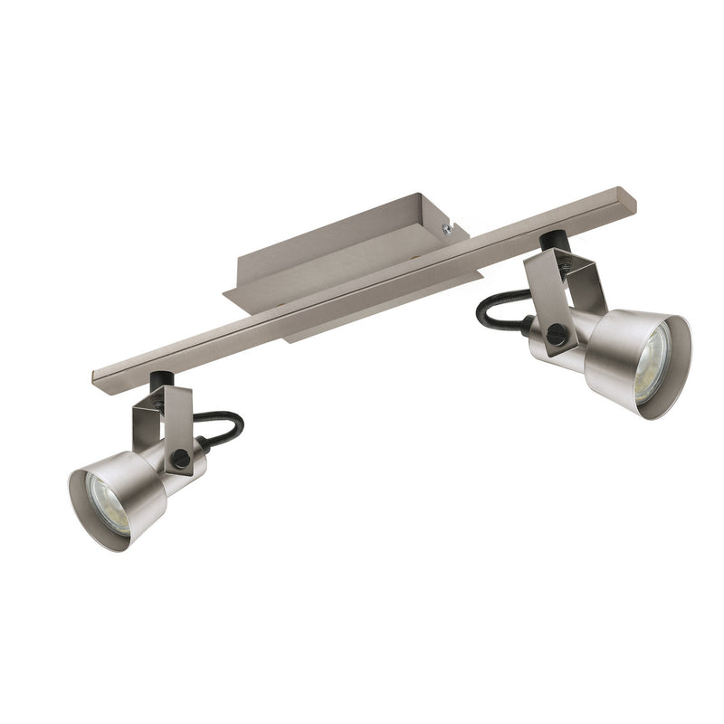 Eglo USA 203246A Two Light Track, Matte Nickel
