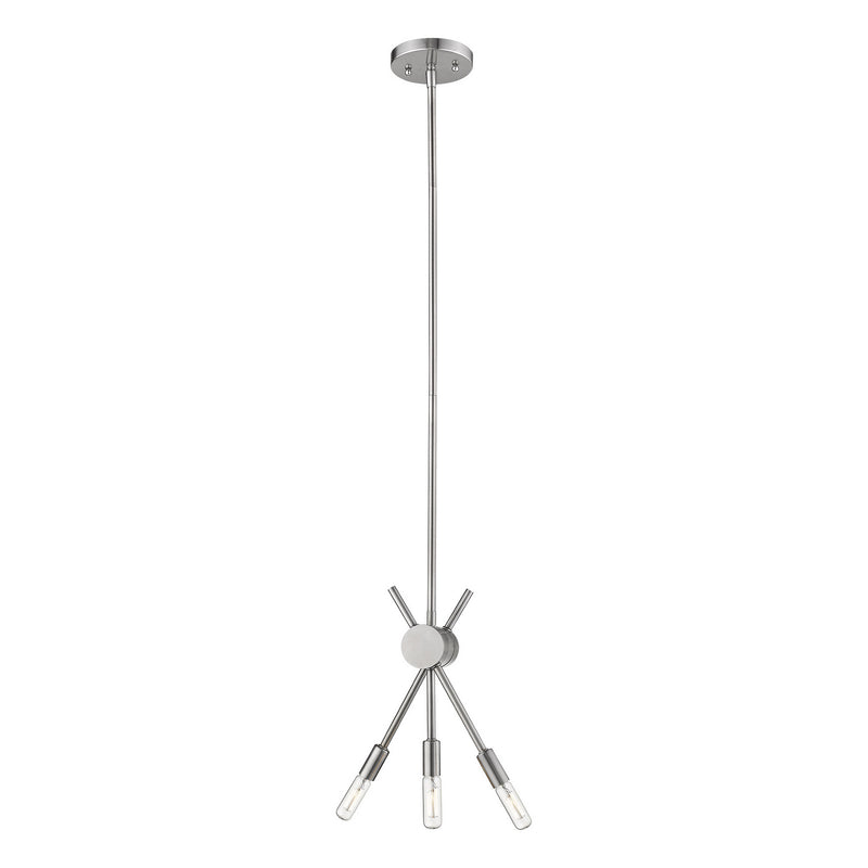 Eglo USA 203479A Three Light Pendant, Polished Nickel