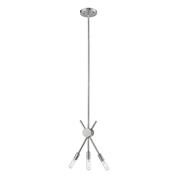 Eglo USA 203479A Three Light Pendant, Polished Nickel