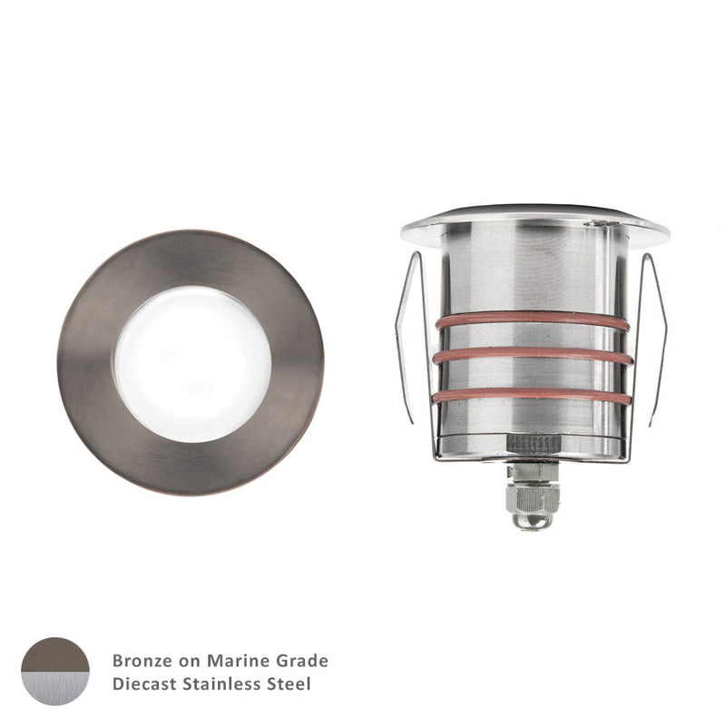 W.A.C. Lighting 2021-30BS LED Indicator Light, Bronzed Stainless Steel
