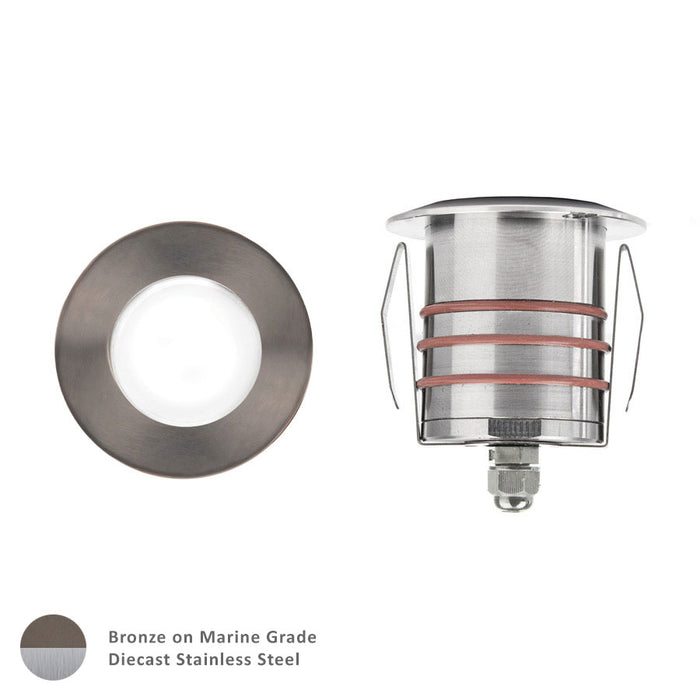 W.A.C. Lighting 2021-30BS LED Indicator Light, Bronzed Stainless Steel
