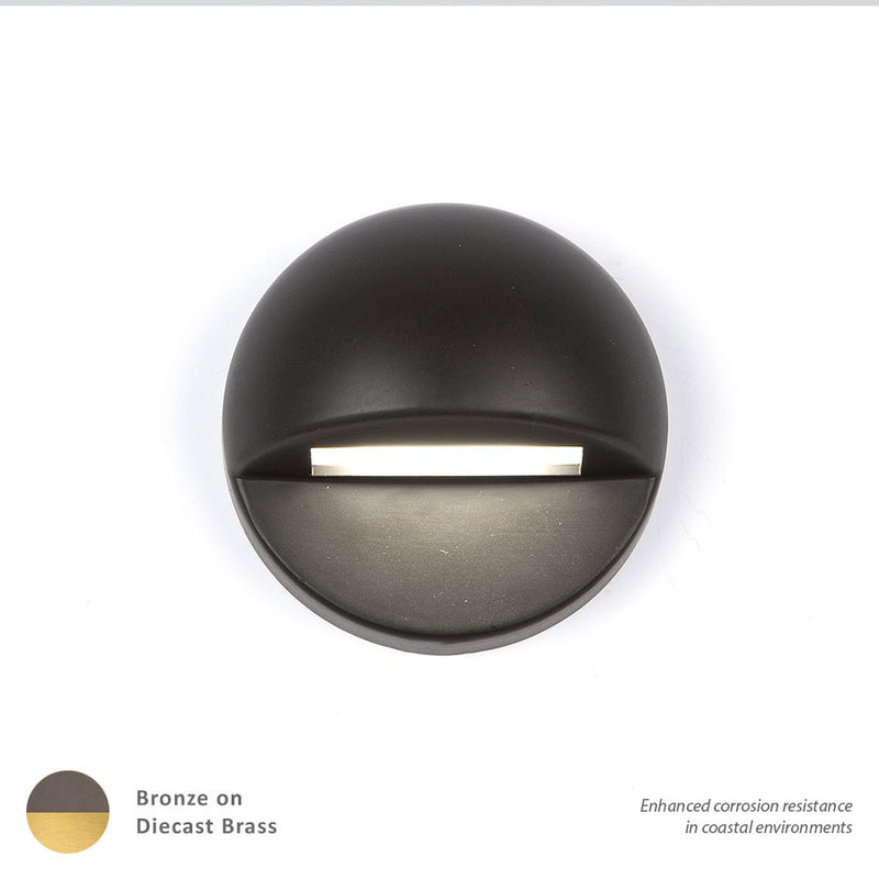 W.A.C. Lighting 3011-27BBR LED Deck and Patio Light, Bronze On Brass