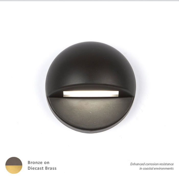 W.A.C. Lighting 3011-27BBR LED Deck and Patio Light, Bronze On Brass