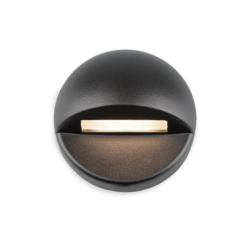 W.A.C. Lighting 3011-27BK LED Deck and Patio Light, Black On Aluminum