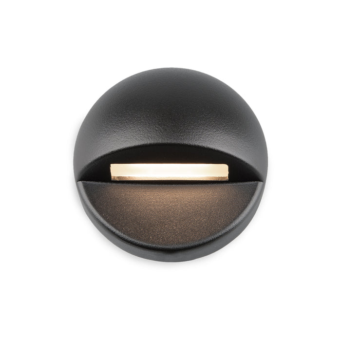 W.A.C. Lighting 3011-30BK LED Deck and Patio Light, Black On Aluminum