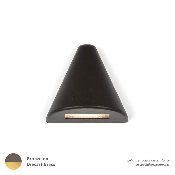 W.A.C. Lighting 3021-27BBR LED Deck and Patio Light, Bronze On Brass