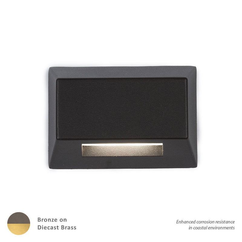 W.A.C. Lighting 3031-27BBR LED Deck and Patio Light, Bronze On Brass