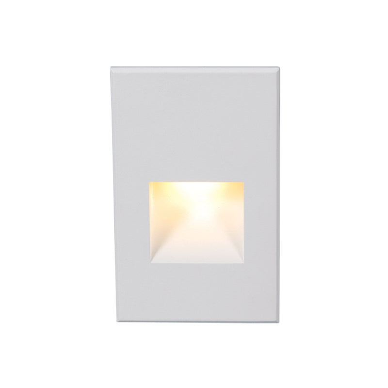 W.A.C. Lighting 4021-AMWT LED Step and Wall Light, White On Aluminum