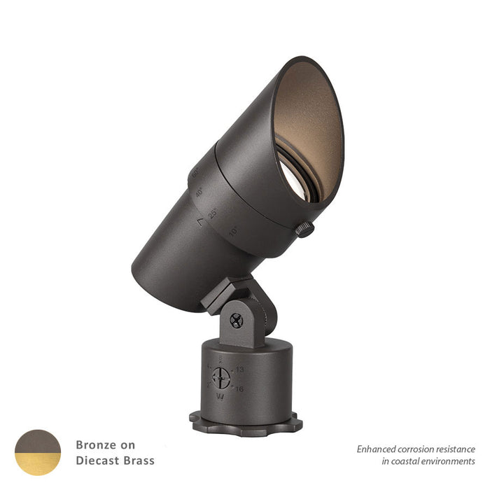 W.A.C. Lighting 5011-27BBR LED Accent Light, Bronze On Brass