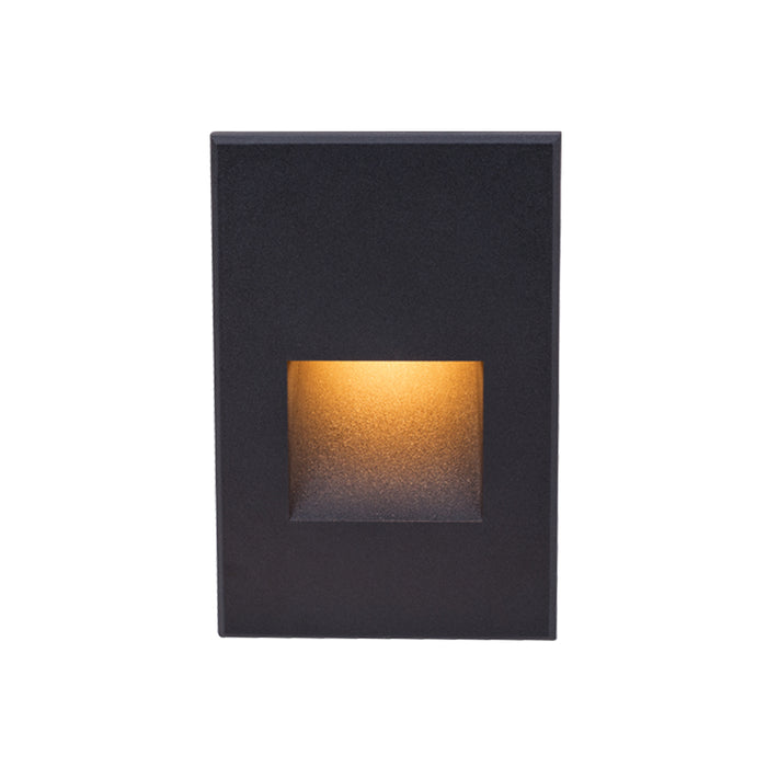 W.A.C. Lighting 4021-AMBK LED Step and Wall Light, Black On Aluminum
