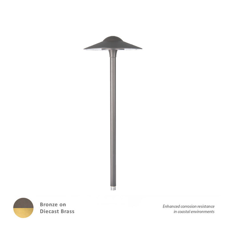 W.A.C. Lighting 6051-27BBR LED Area Light, Bronze On Brass