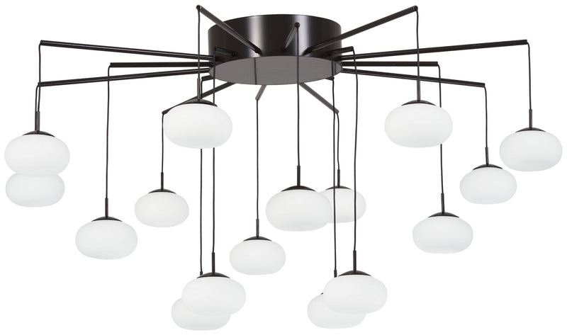 George Kovacs P8239-671-L LED Chandelier(Convertible To Semi Flush), Bronze W/Gold Dust