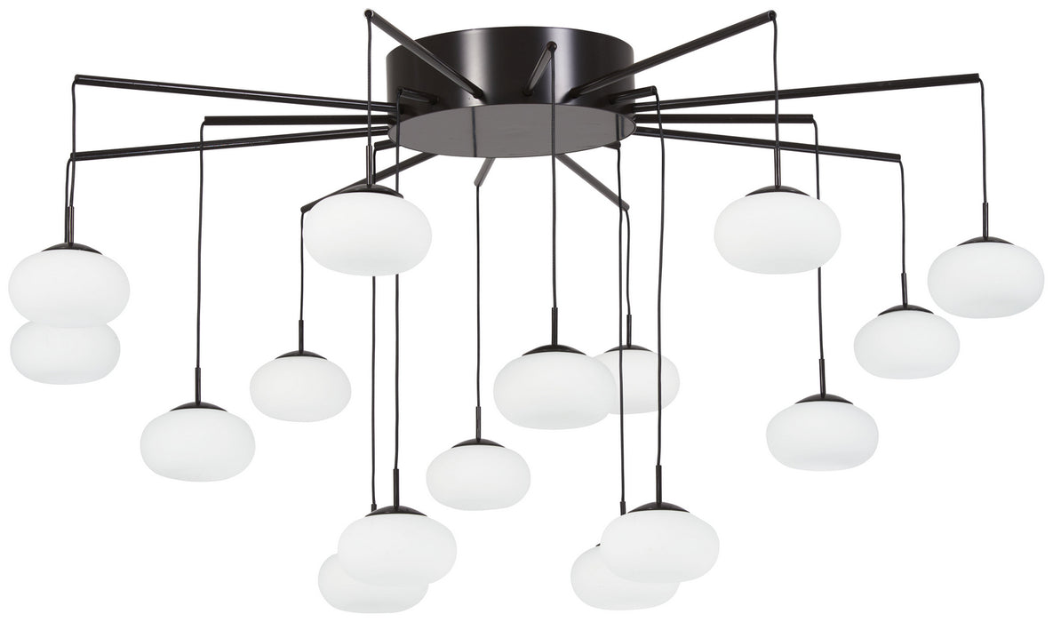 George Kovacs P8239-671-L LED Chandelier(Convertible To Semi Flush), Bronze W/Gold Dust