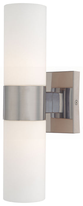 Minka-Lavery 6212-84 Two Light Wall Sconce, Brushed Nickel