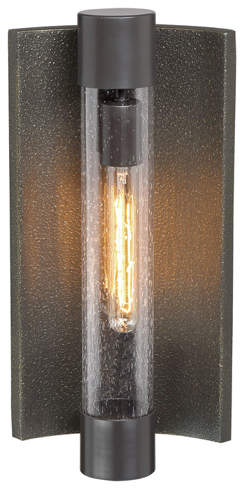 Minka-Lavery 72662-516 Outdoor Wall Mount, Textured Bronze W/Silver Highl