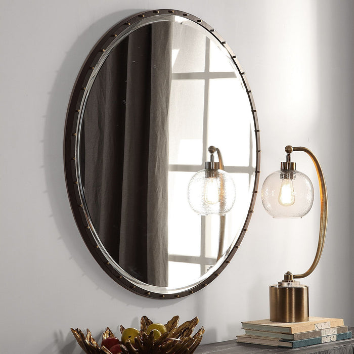 Uttermost 09456 Mirror, Rustic Black