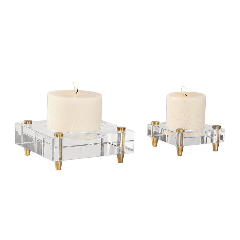 Uttermost 18643 Candleholders, Set/2, Brass