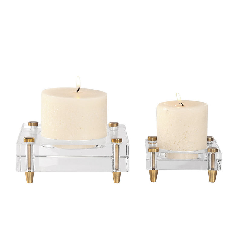 Uttermost 18643 Candleholders, Set/2, Brass