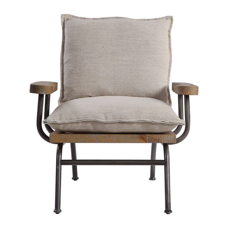 Uttermost 23475 Accent Chair, Natural Weathered Oak