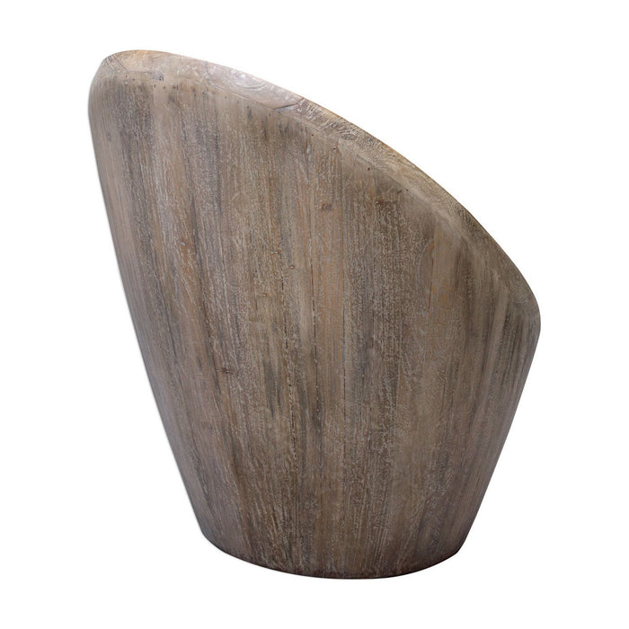 Uttermost 23479 Accent Chair, Mahogany Wood