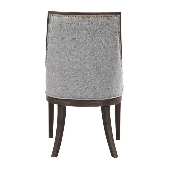 Uttermost 23481 Accent Chair, Antique Brass