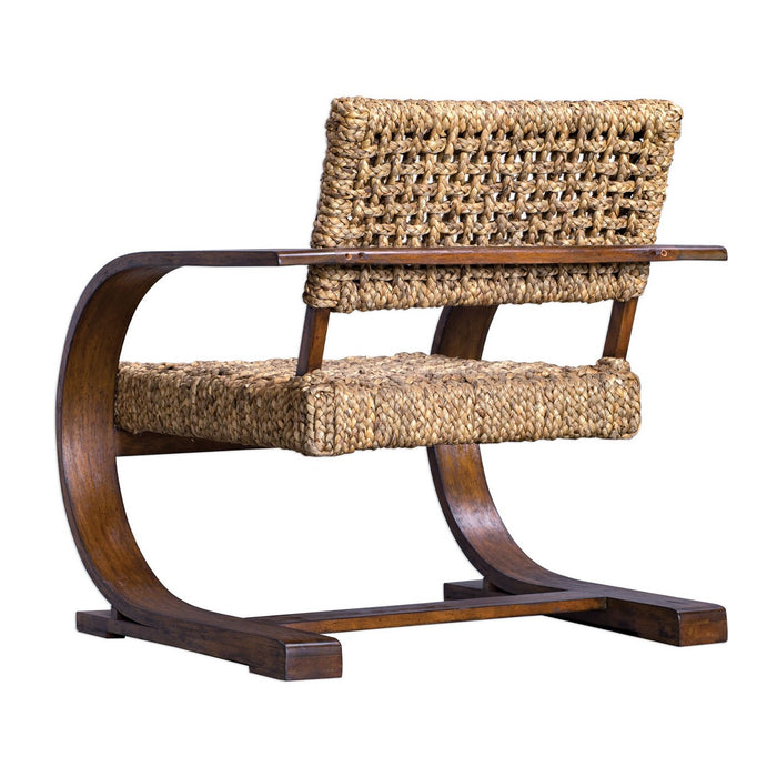 Uttermost 23483 Accent Chair, Natural Woven Banana