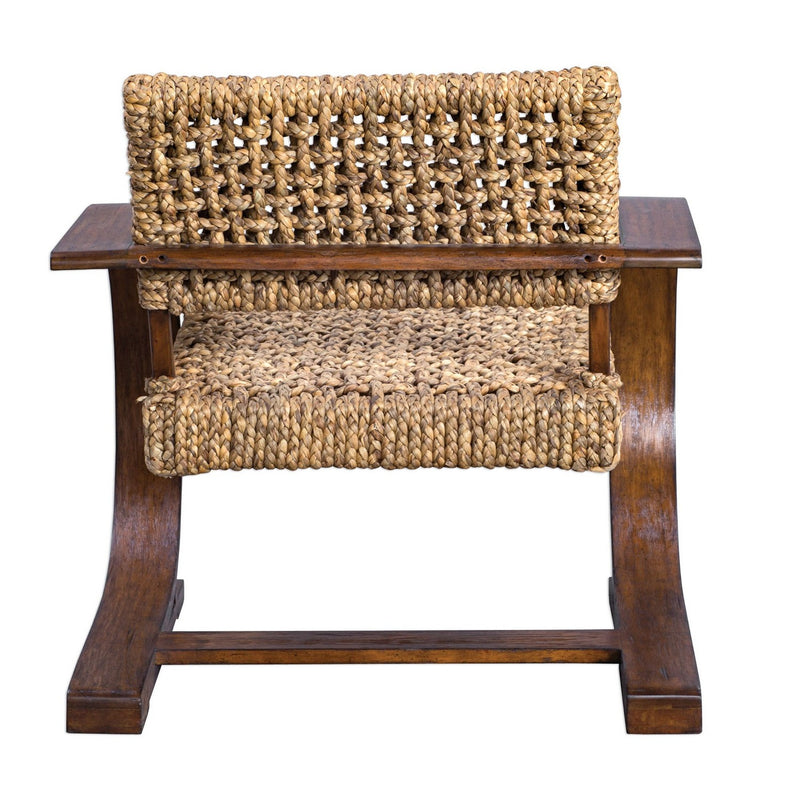 Uttermost 23483 Accent Chair, Natural Woven Banana