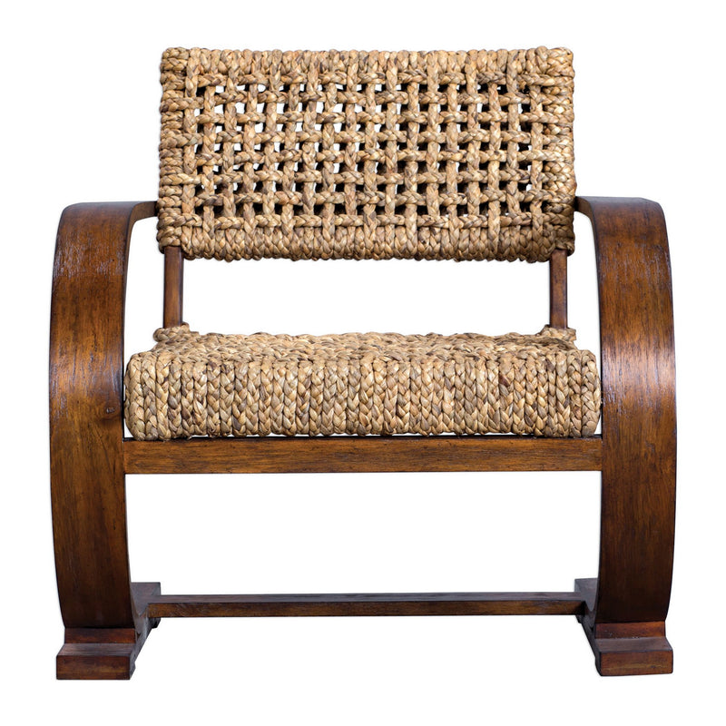Uttermost 23483 Accent Chair, Natural Woven Banana