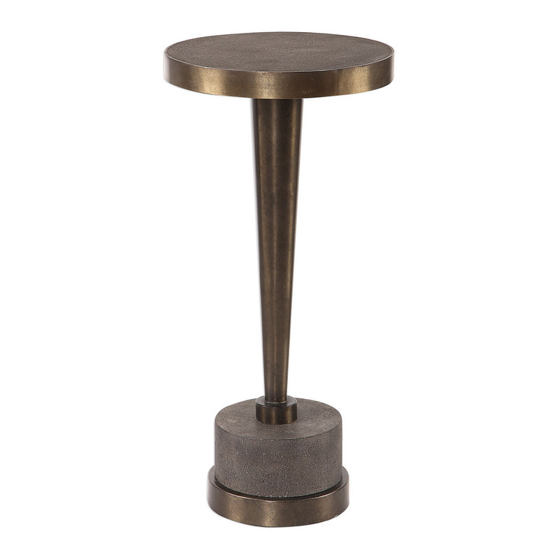 Uttermost 24863 Accent Table, Oxidized Bronze Steel