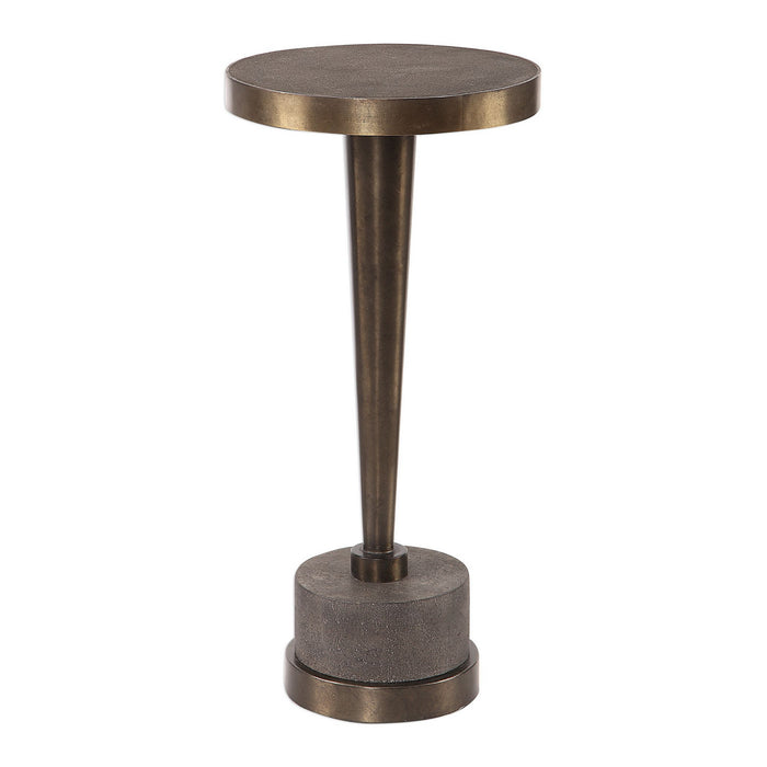 Uttermost 24863 Accent Table, Oxidized Bronze Steel