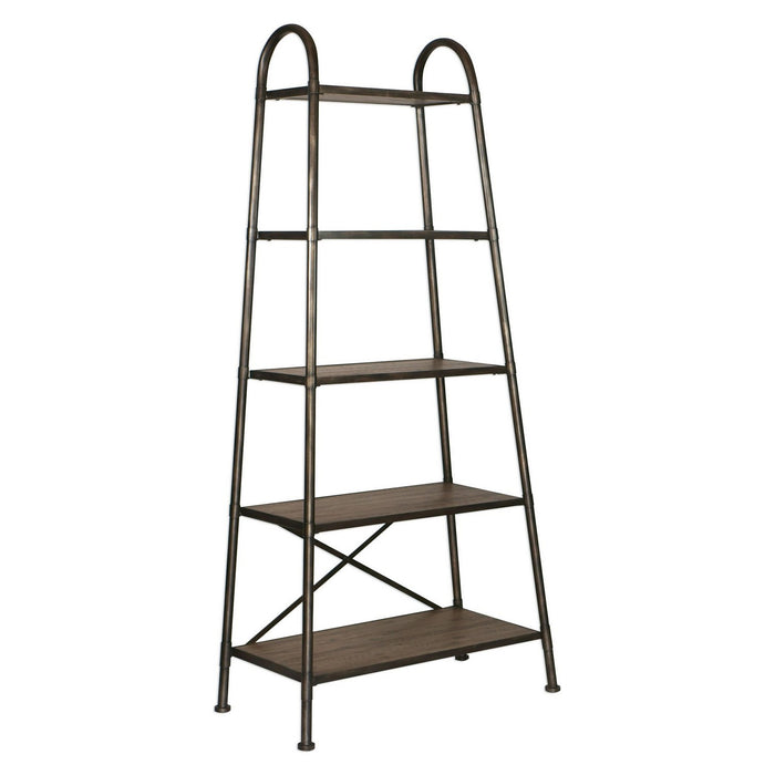 Uttermost 25321 Etagere, Brushed Steel
