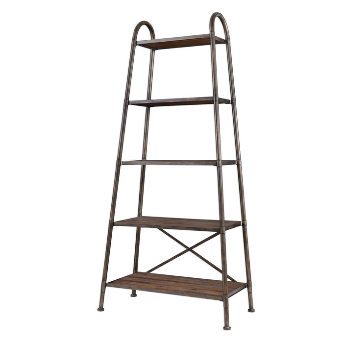 Uttermost 25321 Etagere, Brushed Steel
