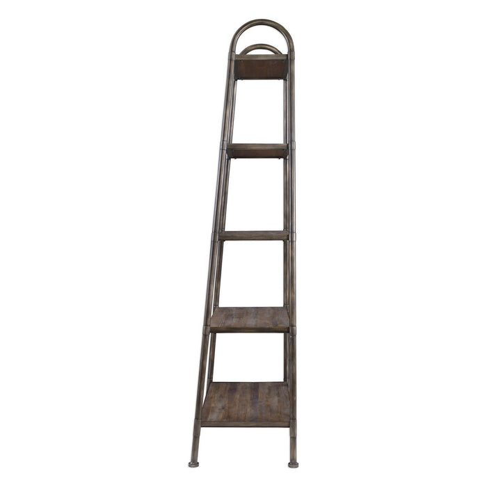 Uttermost 25321 Etagere, Brushed Steel
