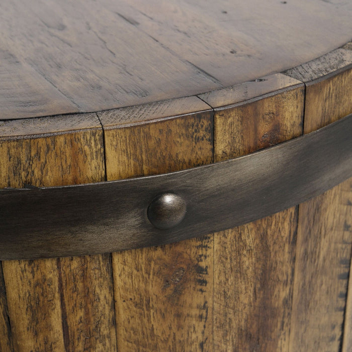 Uttermost 25327 Accent Table, Weathered Walnut Stain
