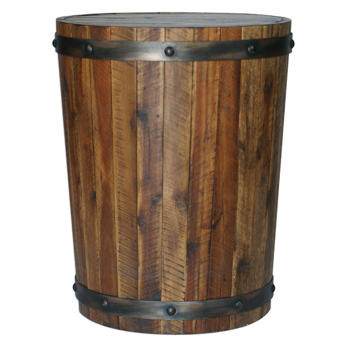 Uttermost 25327 Accent Table, Weathered Walnut Stain