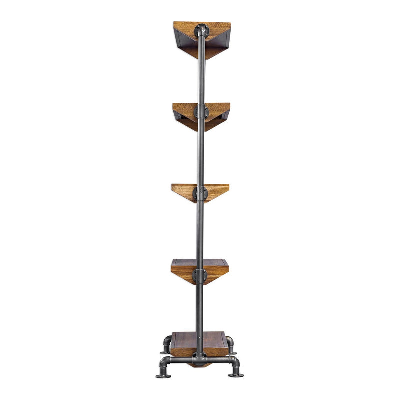 Uttermost 25414 Etagere, Aged Gunmetal