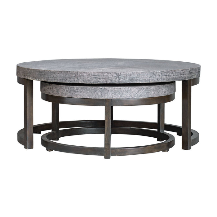 Uttermost 25882 Nesting Tables, Set/2, Rubbed Black Coffee