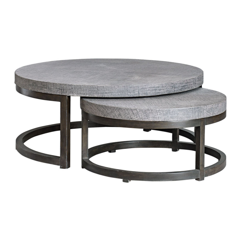 Uttermost 25882 Nesting Tables, Set/2, Rubbed Black Coffee