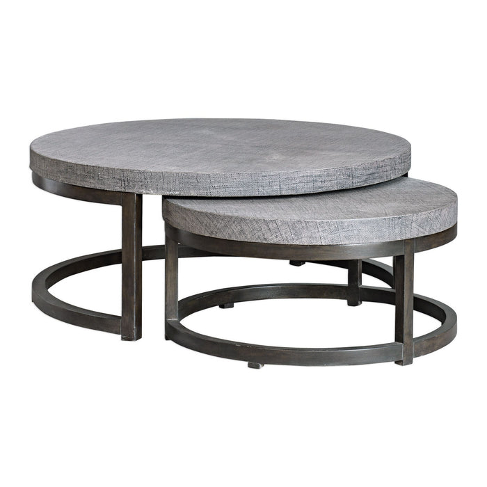 Uttermost 25882 Nesting Tables, Set/2, Rubbed Black Coffee