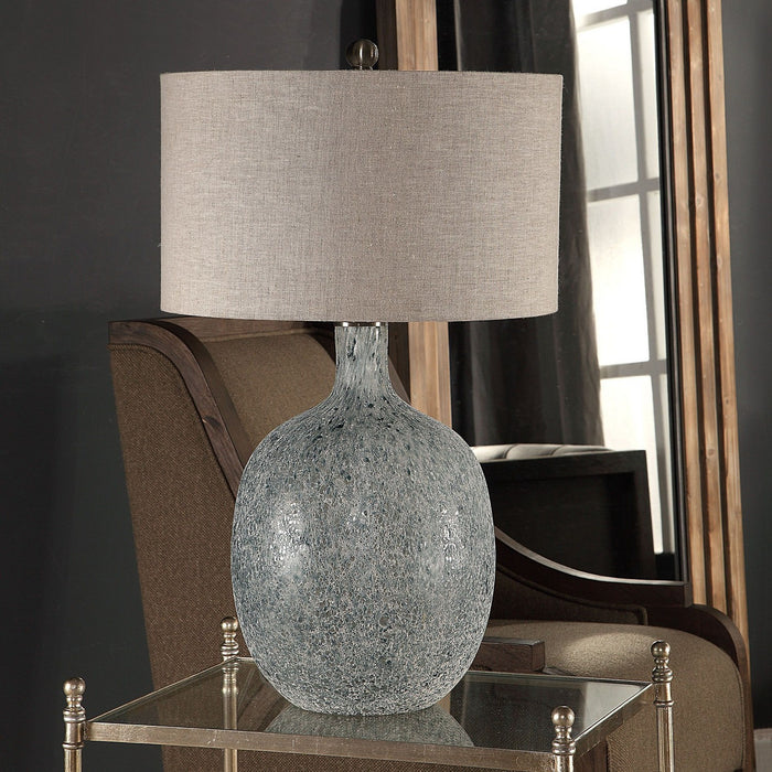 Uttermost 27879-1 One Light Table Lamp, Brushed Nickel