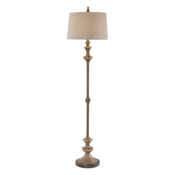 Uttermost 28180-1 One Light Floor Lamp, Dark Bronze