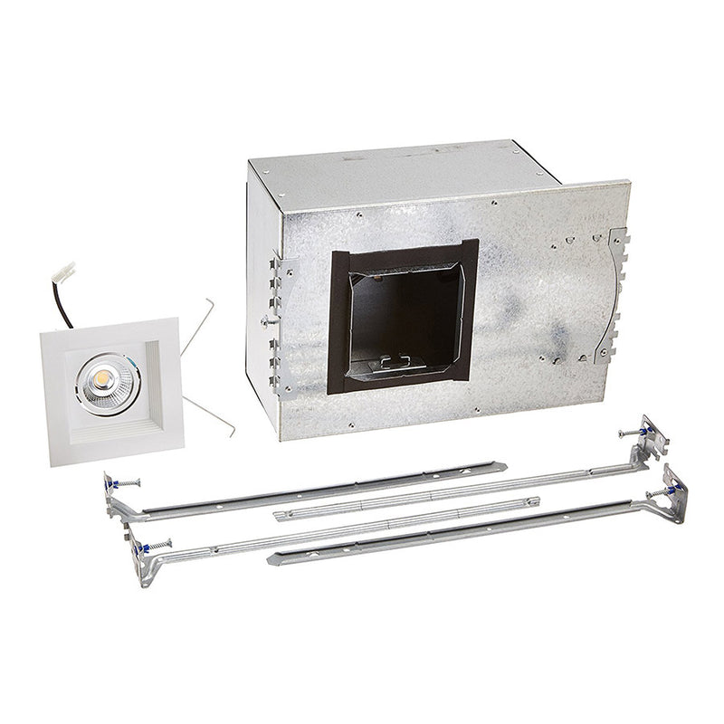 W.A.C. Lighting MT-3LD111NA-F935WT LED Single Light New Construction Housing with Trim and Light Engine, White
