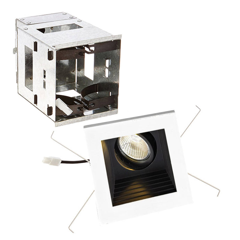 W.A.C. Lighting MT-3LD111R-F927-BK LED Single Light Remodel Housing with Trim and Light Engine, Black
