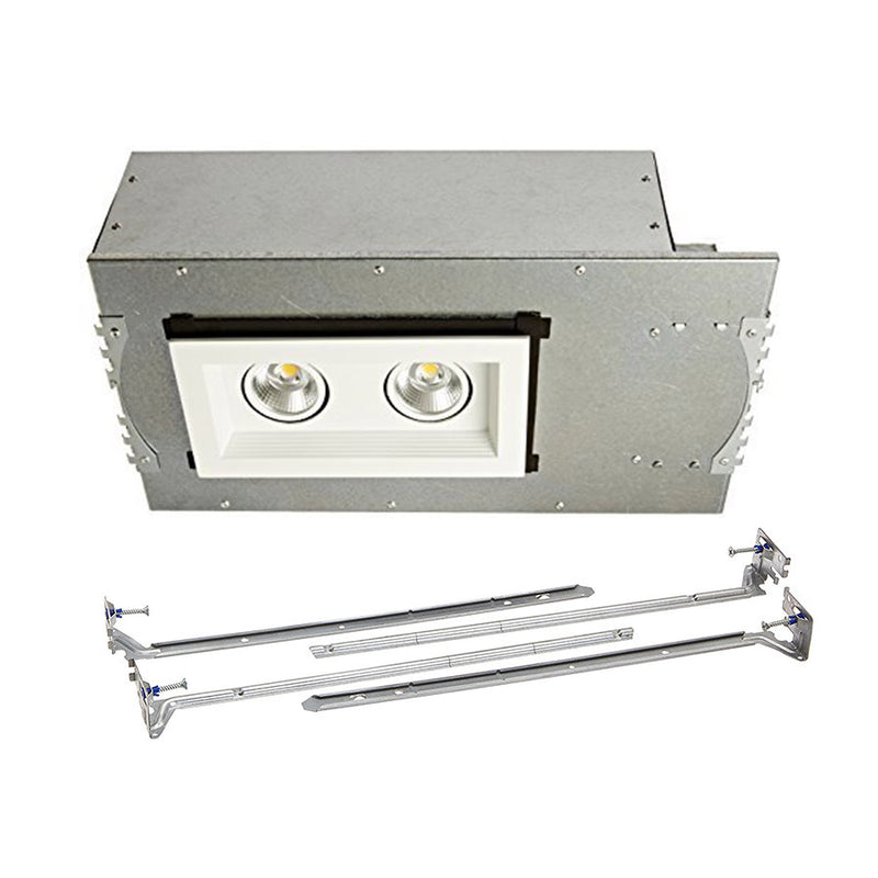 W.A.C. Lighting MT-3LD211NA-F927WT LED Two Light New Construction Housing with Trim and Light Engine, White