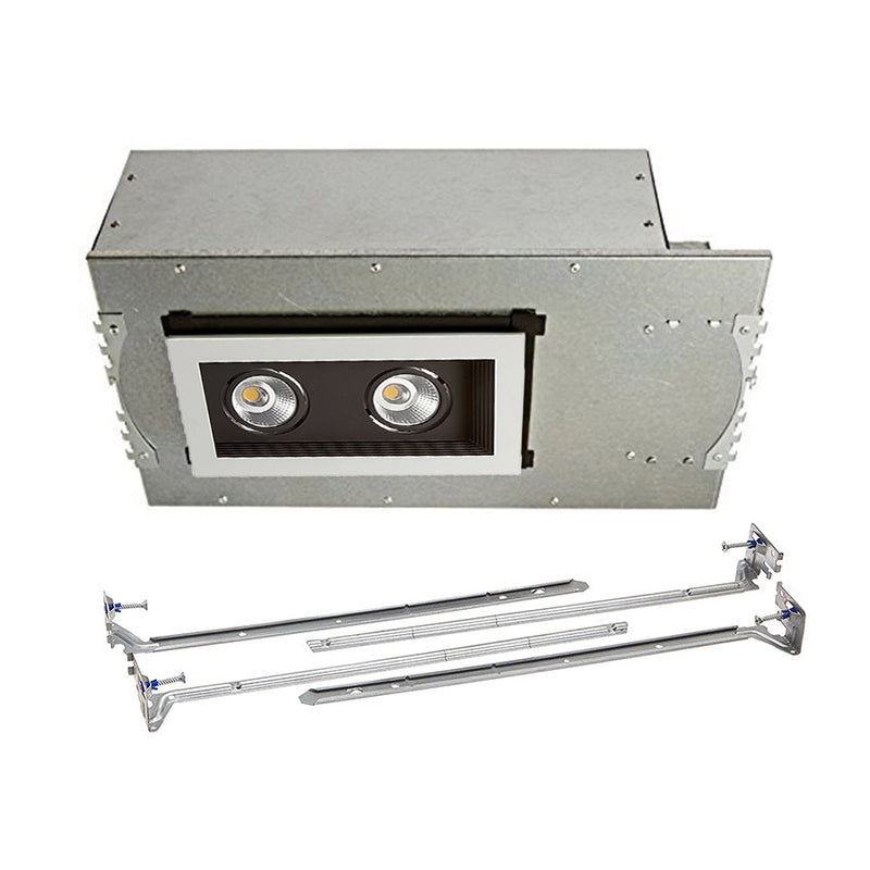 W.A.C. Lighting MT-3LD211NA-W935BK LED Two Light New Construction Housing with Trim and Light Engine, Black