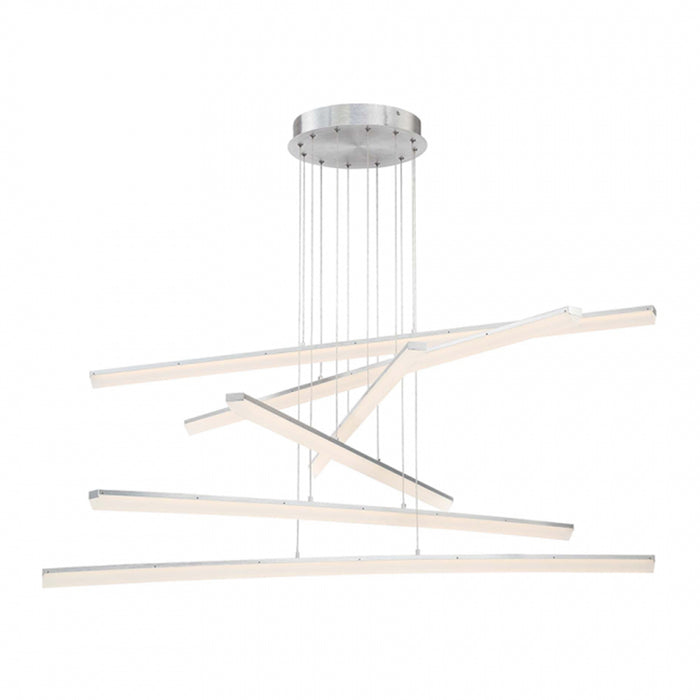 W.A.C. Lighting PD-29806-AL LED Chandelier, Brushed Aluminum