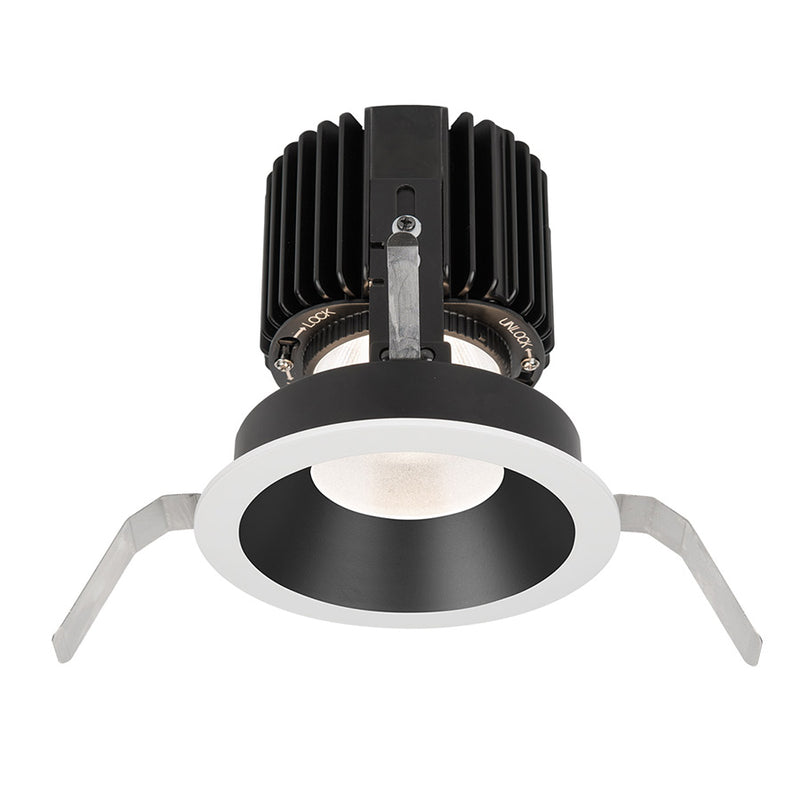 W.A.C. Lighting R4RD1T-N827-BKWT LED Trim, Black/White
