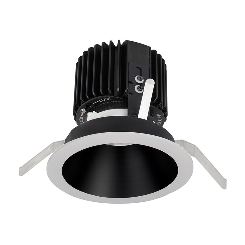 W.A.C. Lighting R4RD2T-F830-BKWT LED Trim, Black/White