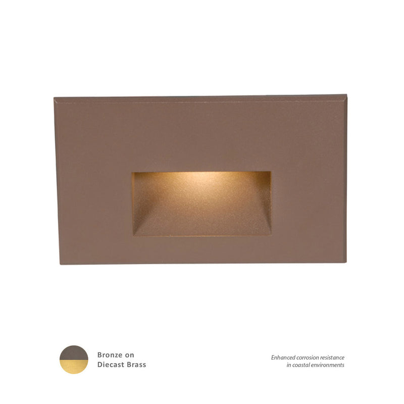 W.A.C. Lighting WL-LED100-C-BBR LED Step and Wall Light, Bronze On Brass