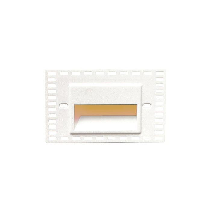 W.A.C. Lighting WL-LED100TR-AM-WT LED Step and Wall Light, White On Aluminum